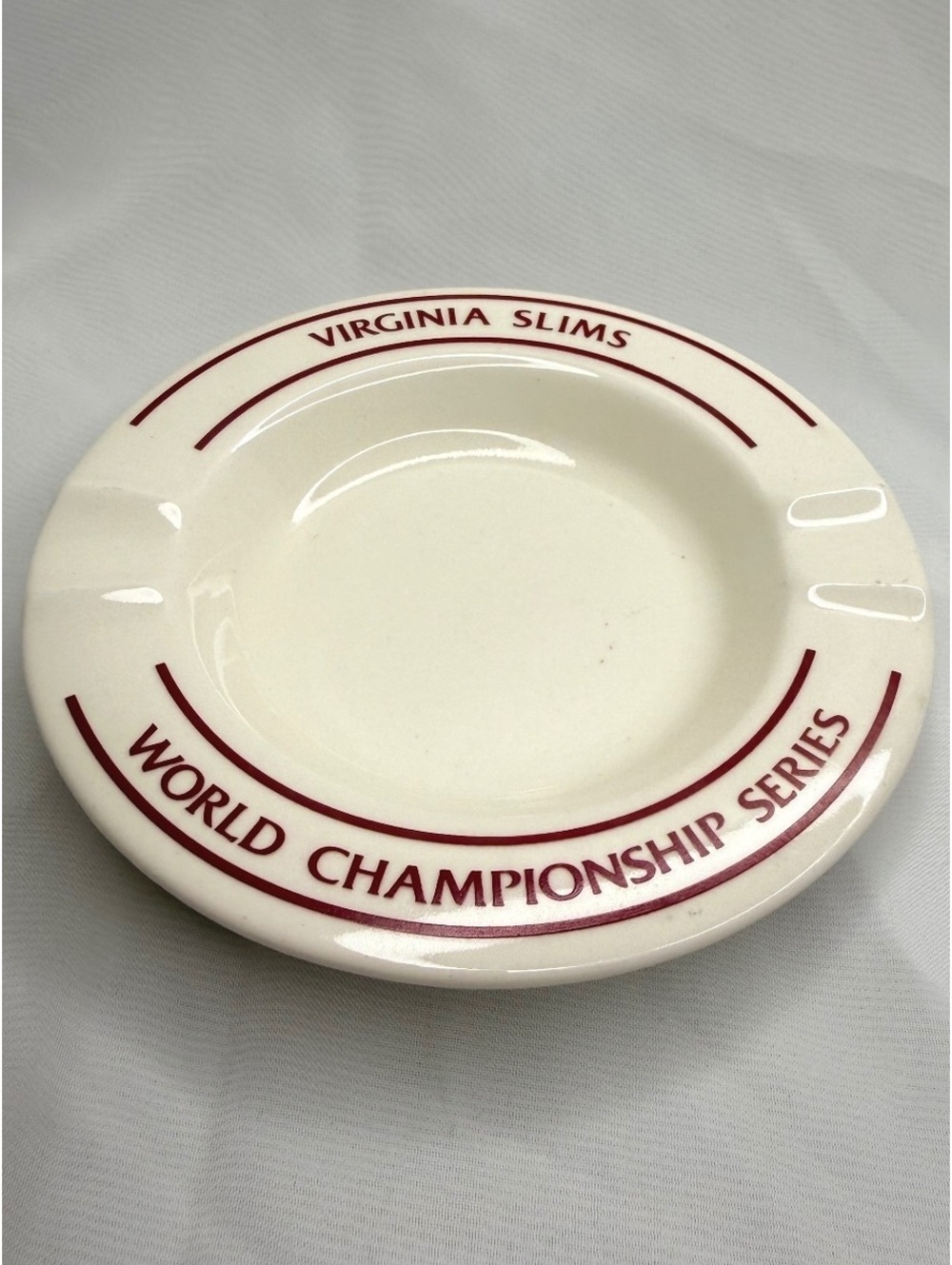 1980’s Virginia Slims Tennis Ashtray World Championship Series